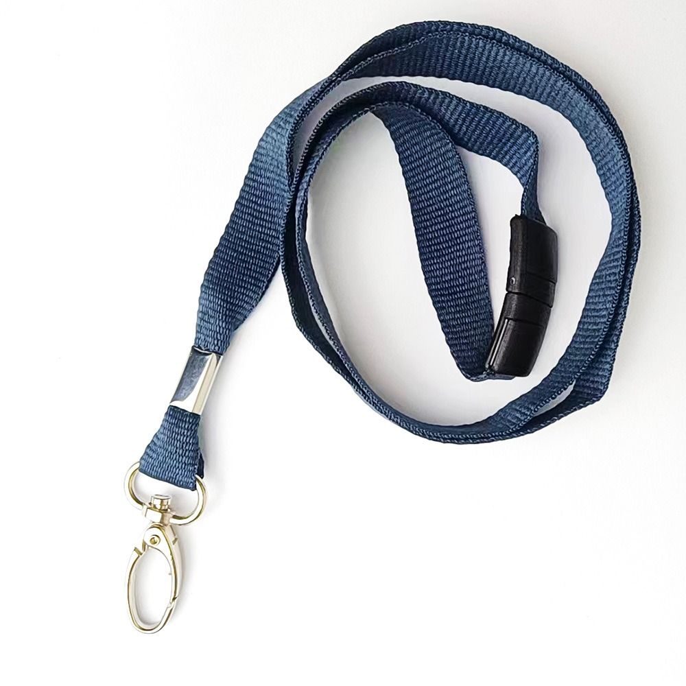 Metal Clip Lanyard Neck Strap ID Pass Card Badge Length 90 Cm Plain Lanyard Safety Break Solid Color Lobster ID Card Pass Holder: Yellow / Gold