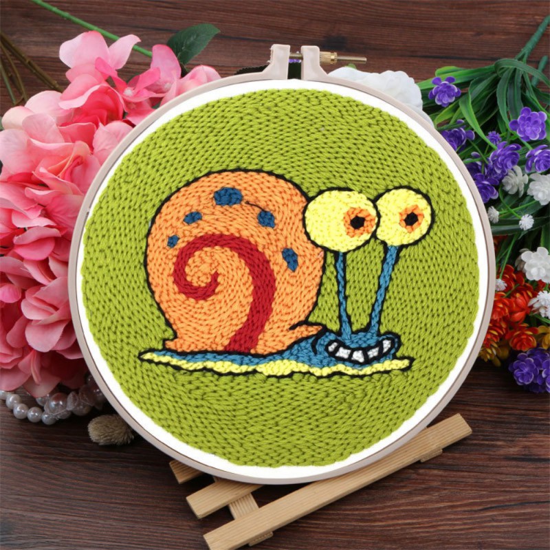 Söta gör-det-själv band djur bandgjorda broderi kit för barn handarbetssatser korsstygn konst hantverk sömnad dekor 15*15cm timmar: O