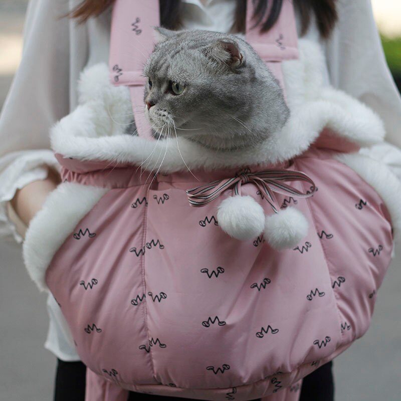 Kæledyr bæretaske søde bæretasker front hængende bryst pakke halvlukket skulder rygsæk