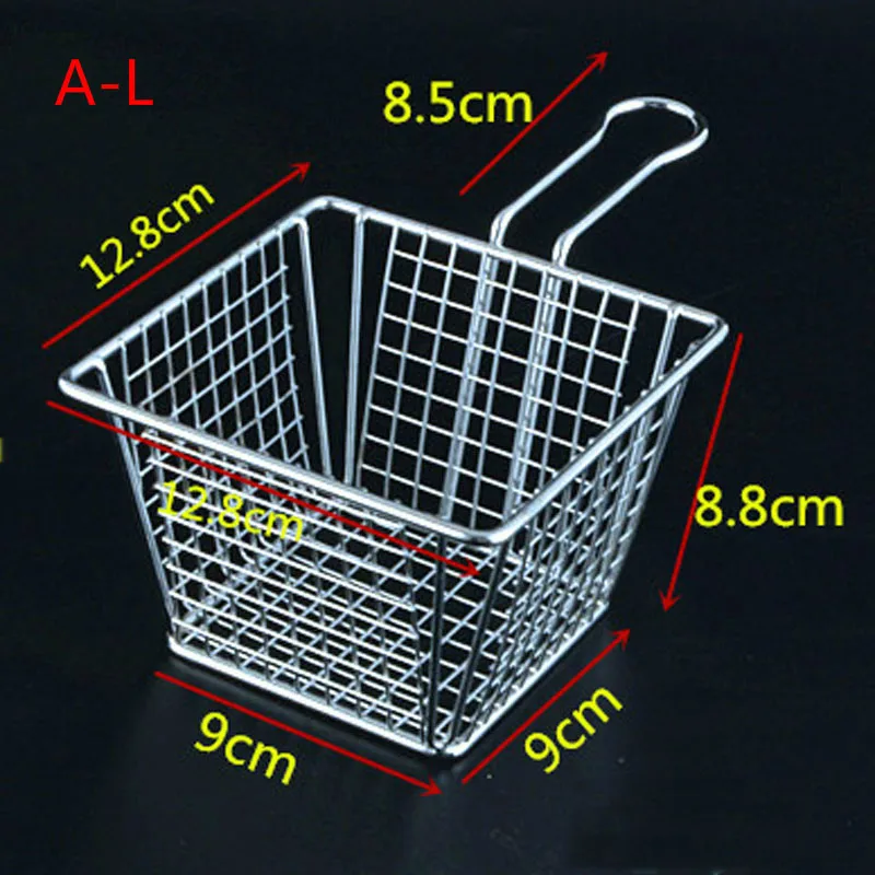 Mini Cesta De Fritação De Aço Inoxidável, Pequena Cesta De Fritação, Tela De Filtro, Lanche Comercial, Dim sum, Quadro De Cesta