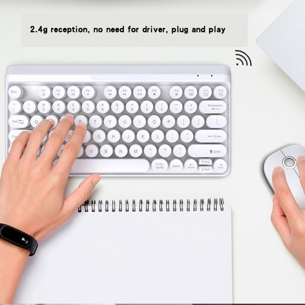 2.4g trådløse tastatur mus brugervejledning trådløst multimedie tastatur til pc gaming tastatur mus sæt til pc