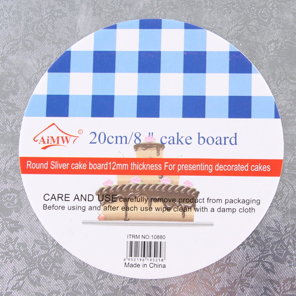 Cake Board Round Cake Display Board Transfer Board Cake Holder Wedding Birthday Party Events Home Bakery Cake Baking Tools: 8 IN