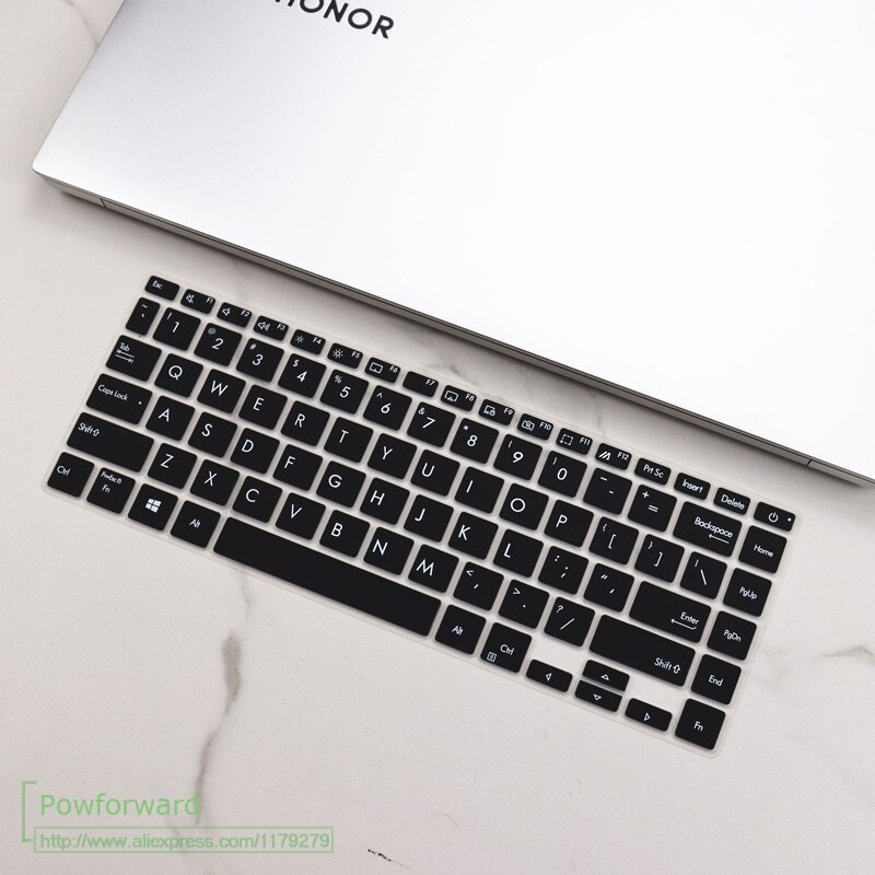 for Asus VivoBook S14 M433 IA M433IA M433I M433L Ryzen 5 4500U 14" Silicone Keyboard Protector Skin Cover: black