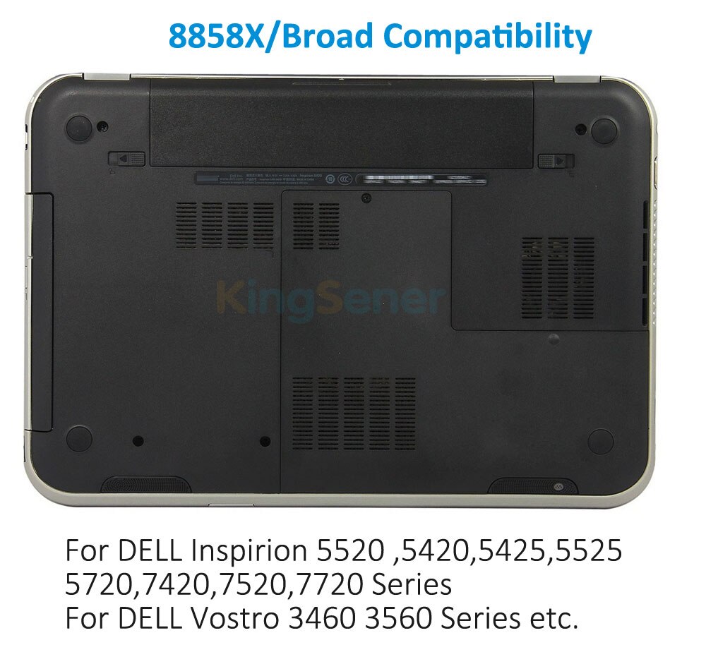 KingSener Korea Cell 8858X Laptop Battery For DELL Inspirion 15 5520 7720 7520 5720 5420 5425 5525 451-11695 10.8V 48WH