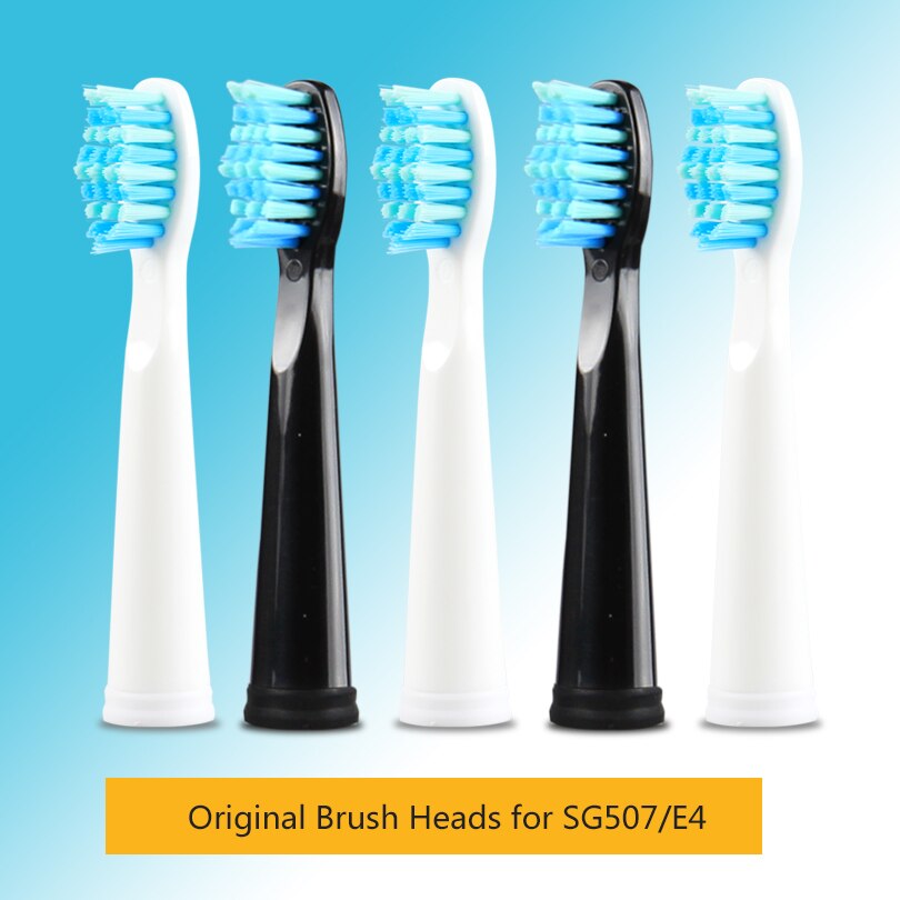 5pcs/lot Original Electric Toothbrush Head for SG507/E4/SG575/SG958/E9 Soft Bristles Replaceable Brush Heads Deeply Cleaning