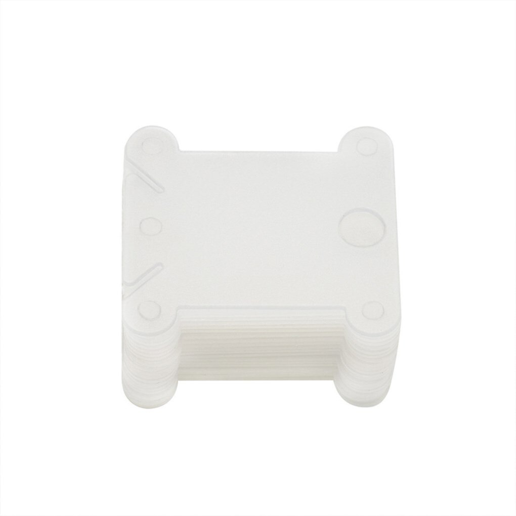 120PCS Embroidery Thread Holder Floss Craft Bobbin Cross Stitch Storage Holder Plastic Sewing Thread Board Card Thread Organizer: white / 120PCS