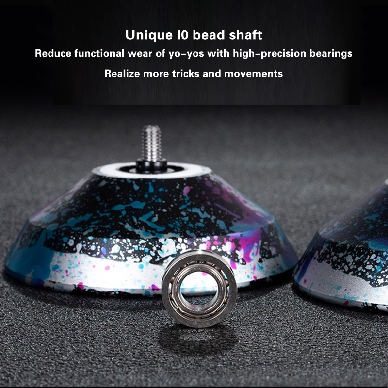 Yoyo Magic Yoyo Metal Yoyo With 10 Ball Bearing Alloy Aluminum High Speed Unresponsive Yo Yo Classic Toys For Kids