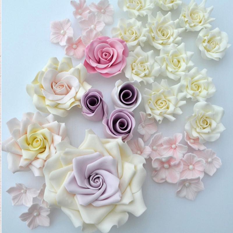 8 Stks/partij Fondant Cake Gebak Carving Cutter 16 Patronen Bloem Suiker Ambachtelijke Modelling Gereedschap Klei Fondant Cake Decorating Tool
