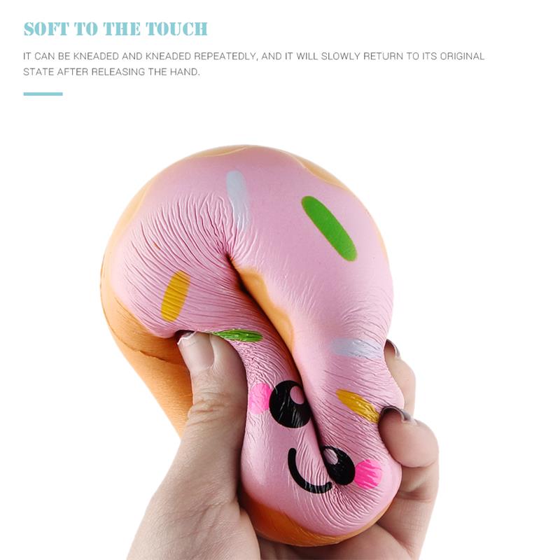 2 stk 10cm langsom rebound donut simuleret mad dekompression legetøj wienerbrød model fotografering rekvisitter tidlig uddannelse legetøj til børn