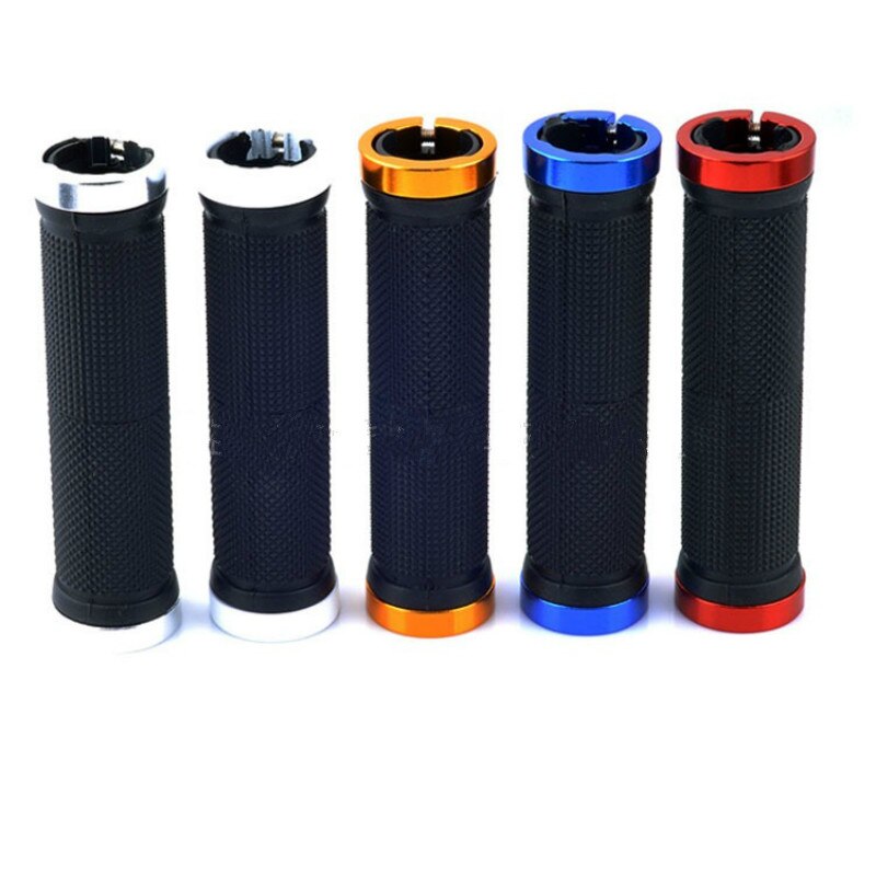 1 pair Road Cycling Handlebar Grips Anti-Skid Rubber Bicycle Grips Mountain Bike Lock On Bicycle Handlebars End Grips