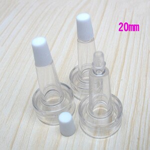 Mini heldere en bruine glazen flesjes 3,5,7,8,10,12ml met zachte plastic druppelaar, ideaal voor het herverpakken van vloeistof: Alleen zachte druppelaar