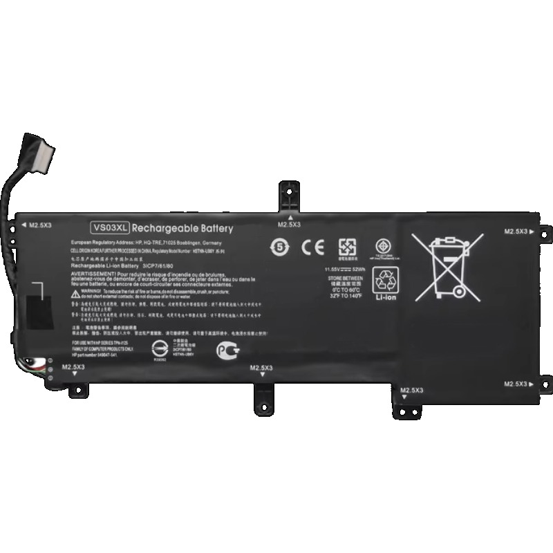 Nueva batería de ordenador portátil VS03XL de para HP Envy 15 15-as000 15-as100 HSTNN-UB6Y 849047-541 849313-850 TPN-I125