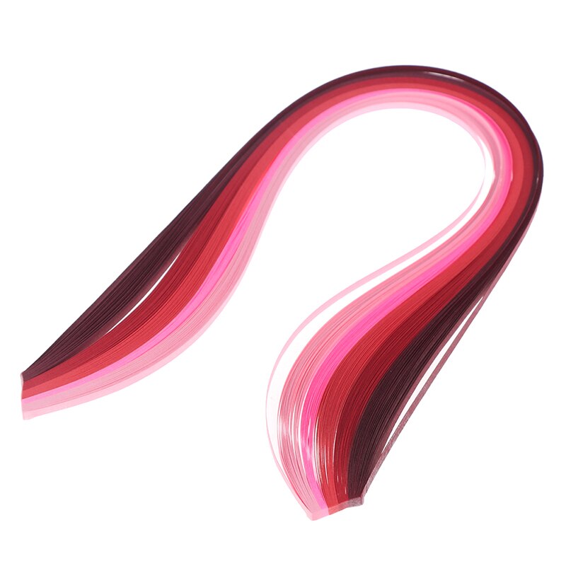 100Pcs/set Paper Quilling Strips Set 3mm 39cm Paper For Craft DIY Quilling Tool Mixed Color Scrapbooking Stripes Paper: red