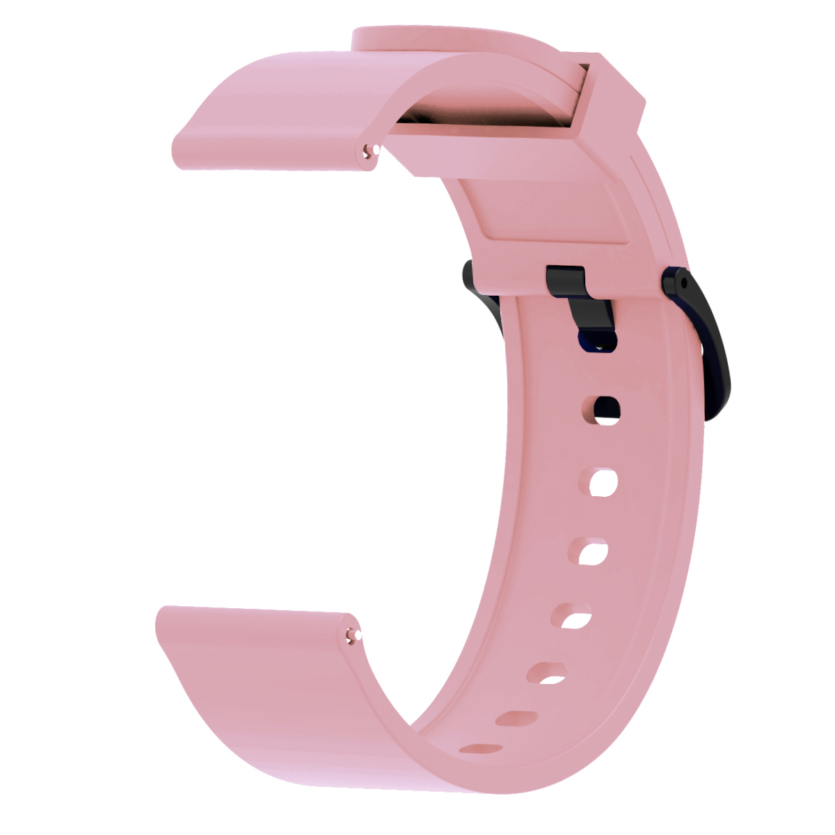 Silikon klokkerembånd for xiaomi huami amazfit bip bit pace lite ungdomserstatning sportsarmbånd 20mm håndleddsrem: Rosa