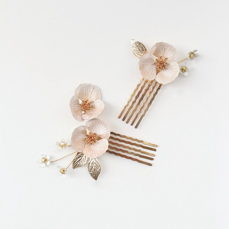 Acessórios de casamento flor hairpins rhiestones cristal headpieces para damas de honra mulheres noivas grampos de cabelo jóias nupcial