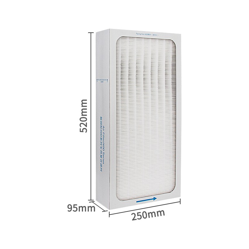 Air purifier filter HEPA Activated Carbon Composite Filter For Blueair 401/402/403/450E/410B/4810i 520*250*95mm