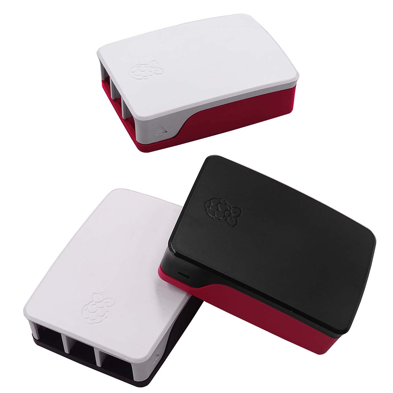 Rood/Wit &amp; Kleurrijke Kleur ABS Plastic Protective Cover Behuizing Officiële Raspberry Pi 4 Case voor Raspberry Pi 4
