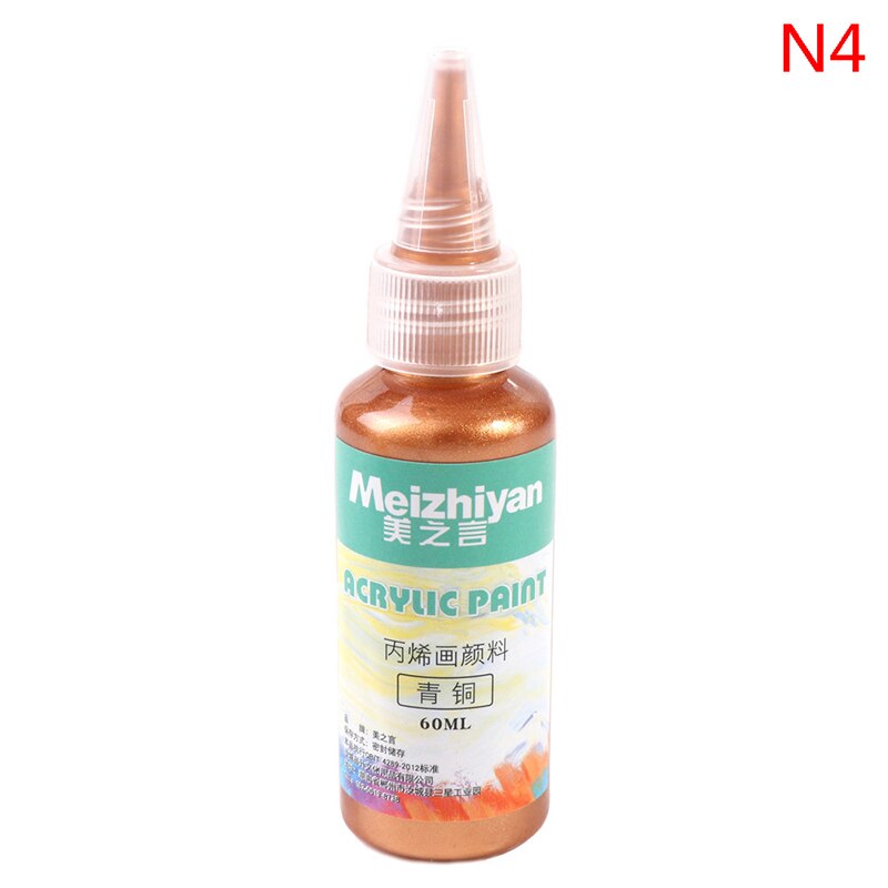 60ml Acrylic Paint Metallic Resin Pigments Gold Silver Copper For Epoxy Resin: N4