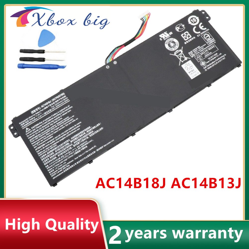   AC14B18J AC14B13J Laptop Battery For Acer Aspire E3-111 E3-112 E3-112M ES1-531 MS2394 B115-MP EX2519 N15Q3 N15W4