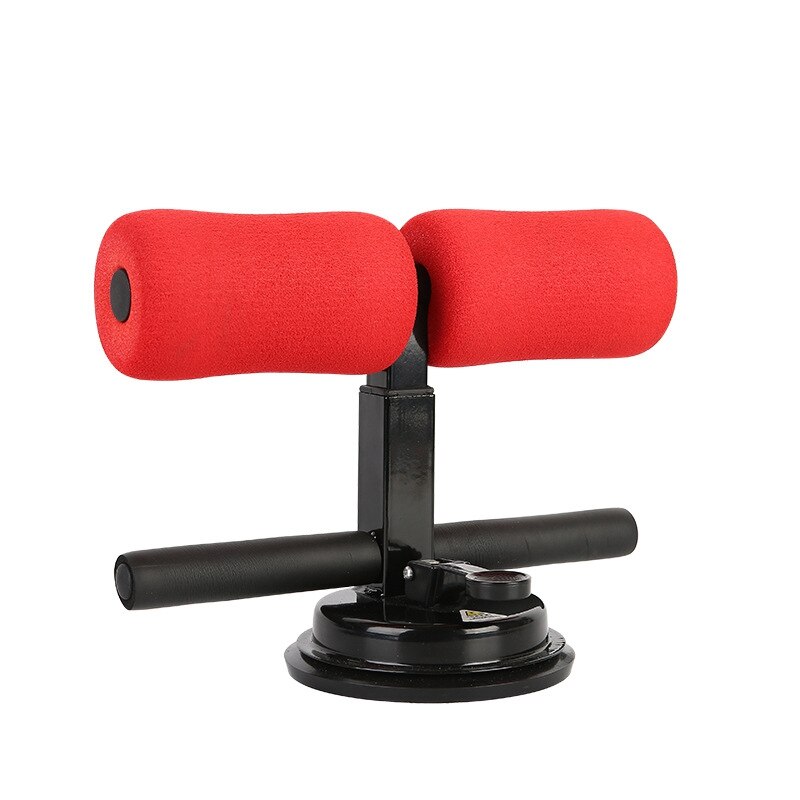 Indoor Exercise Device Sit-Up Aid Adjustable Abdominal Muscle Training Body Stretching Equipment: Red