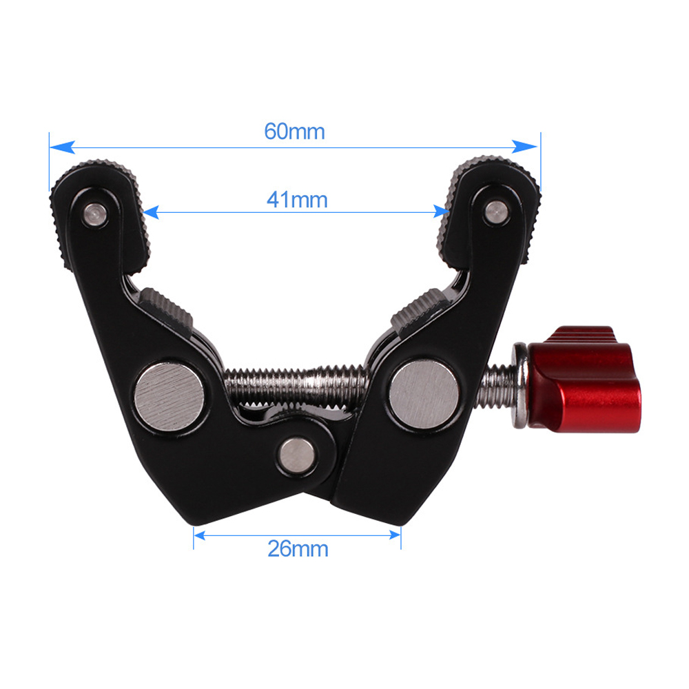 Super Clamp 7/11 inches Adjustable Articulated Arms for Camera Magic Arm Mounting Monitor LCD Video Camera Flash DSLR Arms Clamp: 41mm
