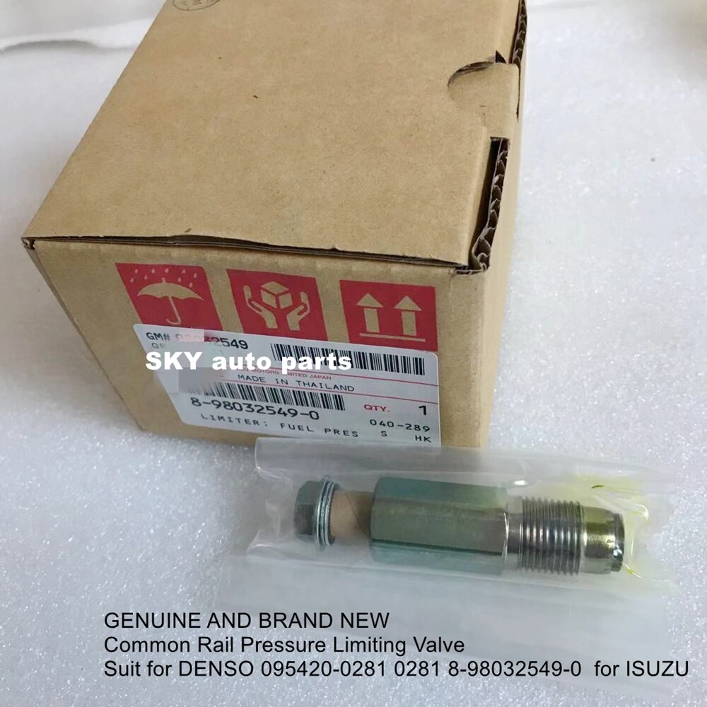 Válvula limitadora de presión Common Rail genuina y nueva para DENSO 095420-0281 0281 8-98032549-0 para ISUZU