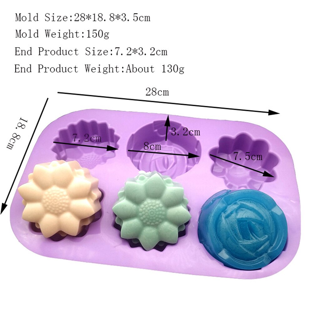 Multi Funktionale Silikon bilden für Herstellung Von Seifen 3D schlicht Seife bilden Rechteck Runde DIY Handgemachte Seife bilden Tablett Schimmel