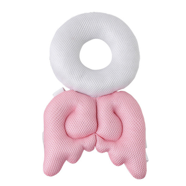 Baby Baby Hoofd Beschermen Verstelbare Veiligheid Kussen Pads Leuke Bijen Vleugels Schouder Protector Baby Anti-Bump Cap Protector & xs: Pink L