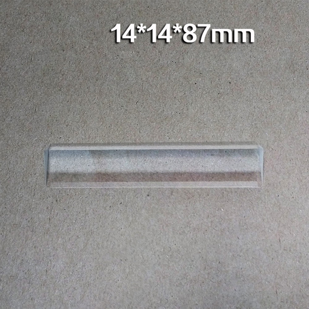 1pc Optical Instruments 14*14*19*87mm Triangular color prism K9 Optical Glass Right Angle Reflecting Triangular Prism GMN