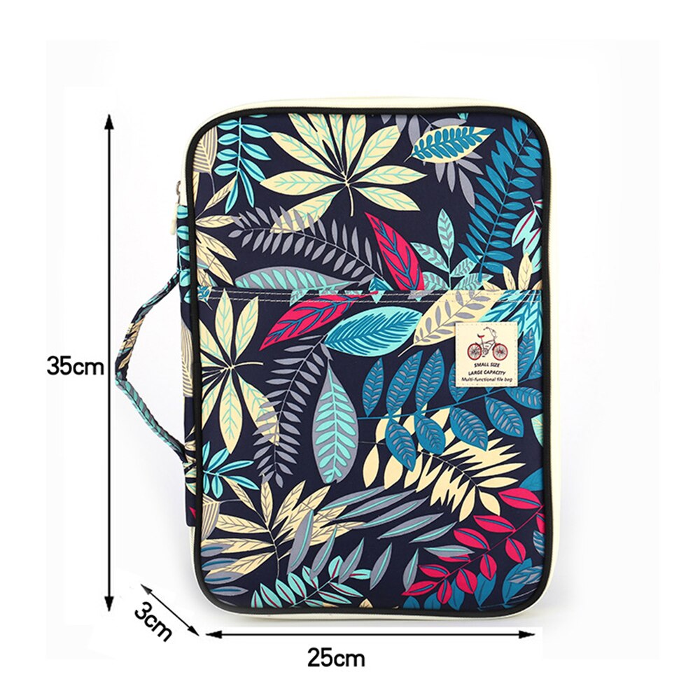 Arkivmappe  a4 kawaii dokumentskap arrangør for ipad etui produkt business padfolio fylling produkter glidelås fichario holder
