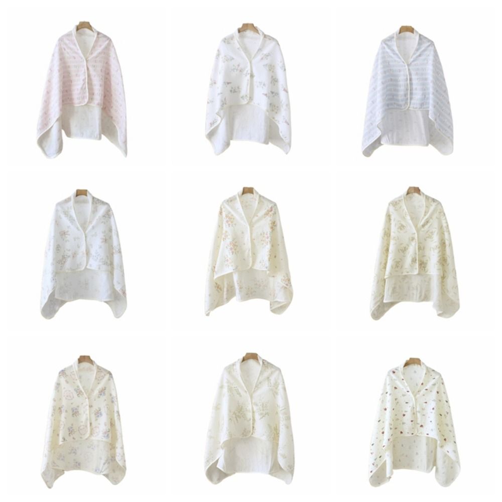 Bloemen bedrukte katoenen moeder Cape deken ademend warm houden borstvoedingshoes voedingshoes zachte outdoor voedingshanddoek