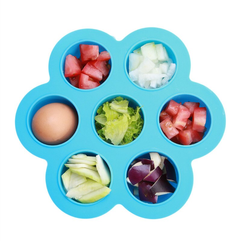 Multifuncional segurança silicone bebê infantil flor treliça alimentos frutas leite recipiente de armazenamento freezer bandeja copo bolo molde