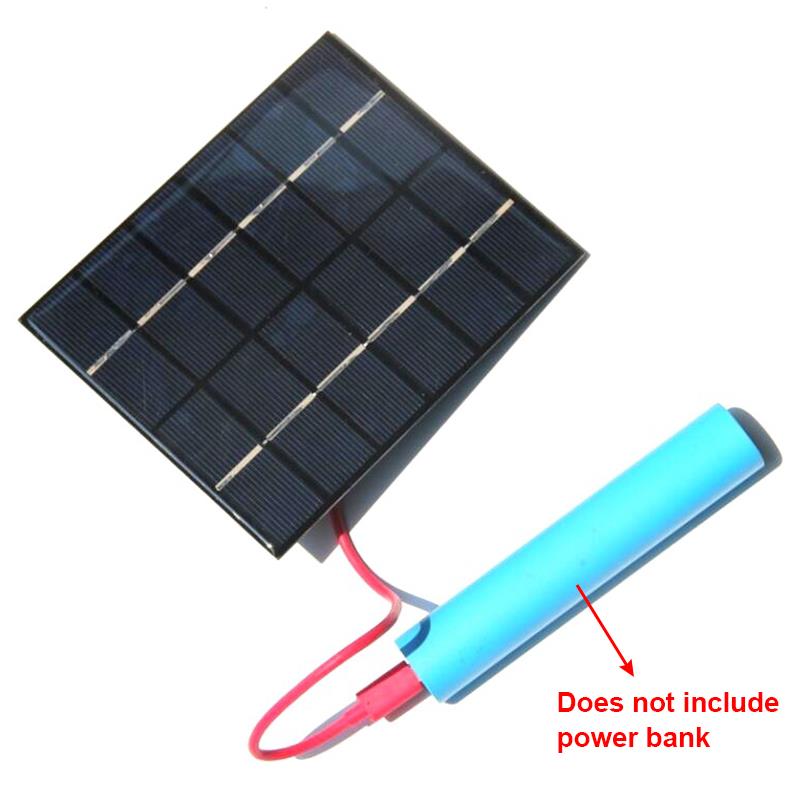 Solar Panel Solar Power Charger USB 6V Energy Saving Mini Polycrystalline 2W 110×136×3.0MM Module DIY