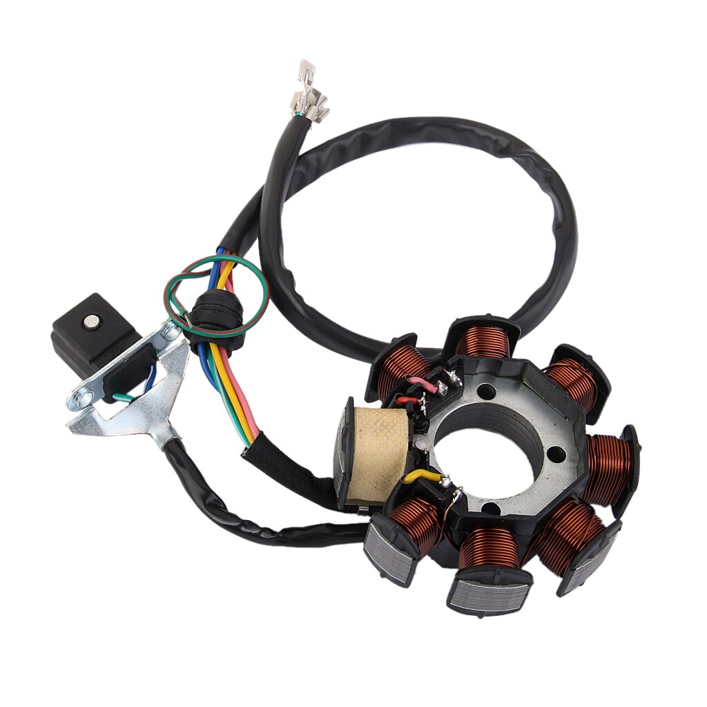 Generador AM6 Tuono, placa de estator, alternador magnético de 5 cables, 8 bobinas para CG 125cc 150cc PIT Quad Dirt Bike ATV Buggy Universal