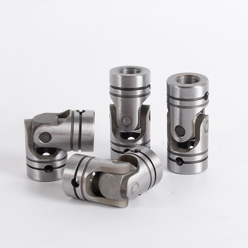 4mm-22mm Hole Two-section Universal Joint Coupling Shaft Motor Connector Cross Coupler Bushing With Pin Clip Spring