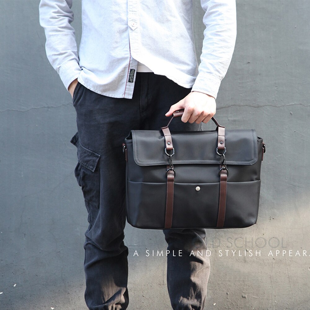 Vanntette menn forretningskofferter mannlig crossbody skulderveske nylon laptop messenger bags enkle reise uformelle håndvesker  xa636zc
