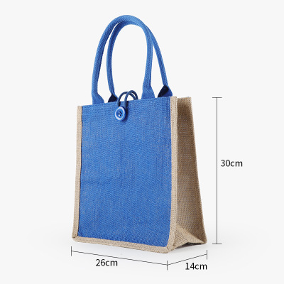 Sac à main de couleur jaune naturel, sac à bandoulière simple de grande capacité pour restaurer les anciennes manières, sac fourre-tout: Bleu