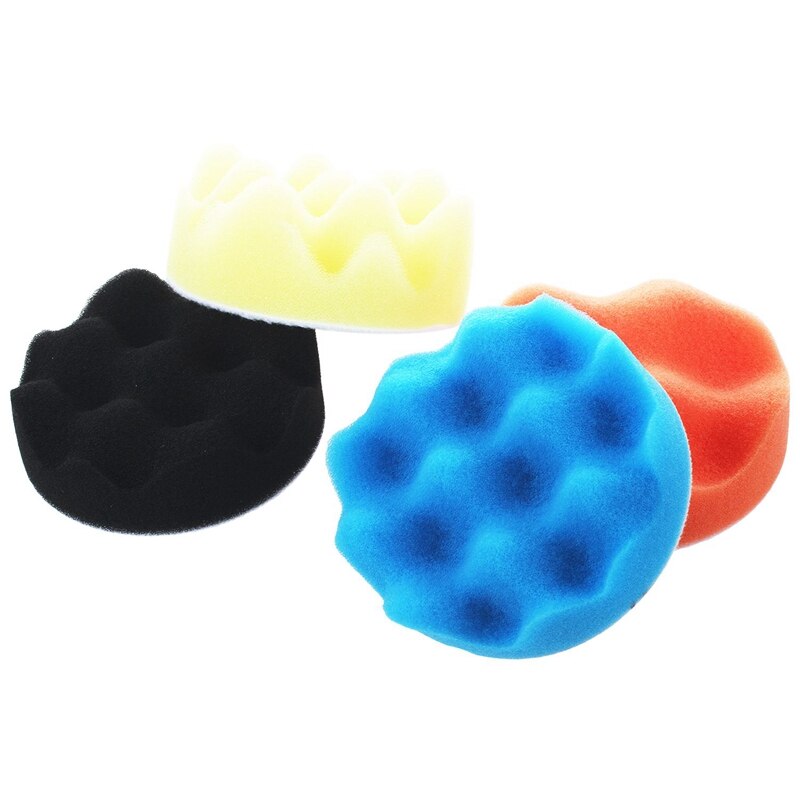 4x bil poleringsbuffer polering polering bølgende svamp pads 3 tommer og 2x for bmw  f30 f31 3 serie frontlys vaskemunnstykke