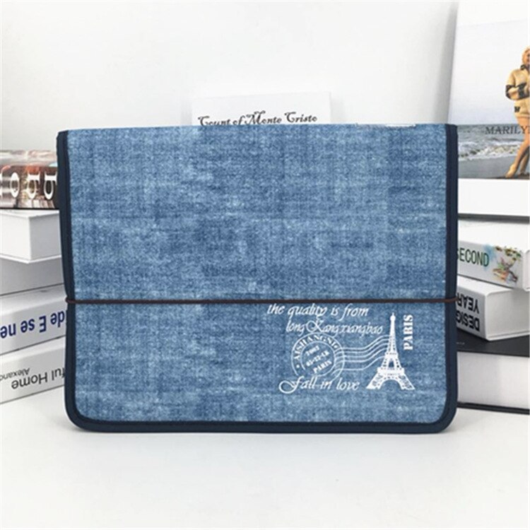 Large-capacity File 12 Pockets Portable Document Folder Accordion A4 File Folder Oxford Document Expandable Briefcase: F