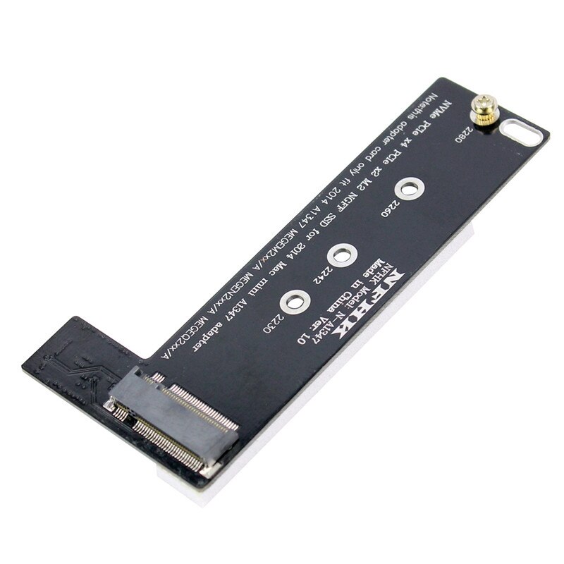 NVMe M2 SSD Converter Card to for Apply Mac Mini A1347 MEGEN2 MEGEQ2 Adapter Raiser PCI Express NGFF 760P 600P Riser Ca