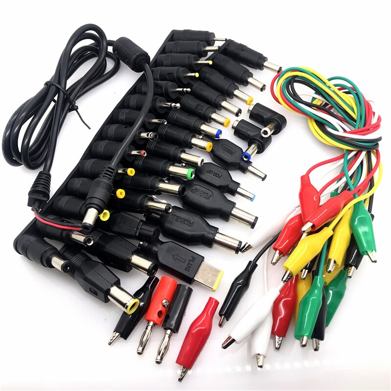 1 Set Universal Laptop DC Power Supply Adapter Connector Plug AC DC conversion head Jack Charger Connectors Laptop Power Adapte: 1st 40pcs