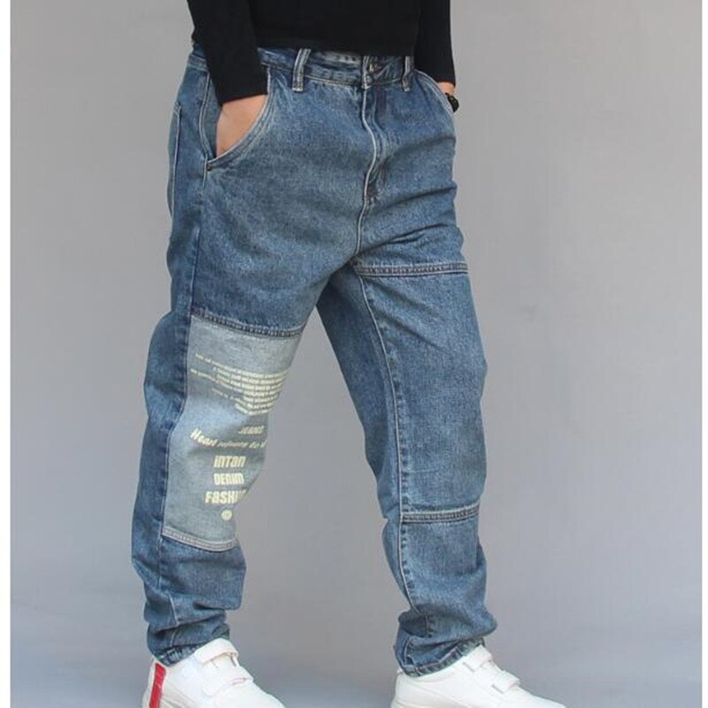 Jeans Herren Denim Hüfte hüpfen verlieren Hosen Rap Jeans Für Junge Rapper Plus größe Denim Jeans männer Kleidung