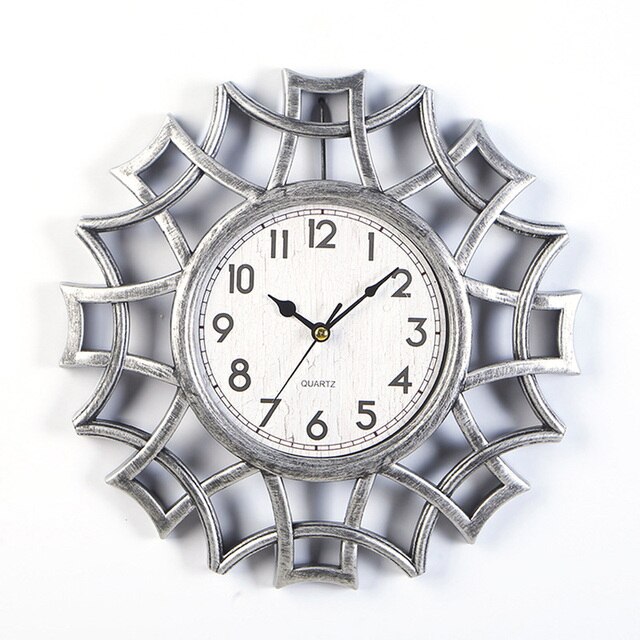 Saat Wandklok Klok Klok Relogio De Parede Duvar Saati Horloge Murale Relogio De Parede Decorativo Vintage Quartz Klokken Klok: GRAY