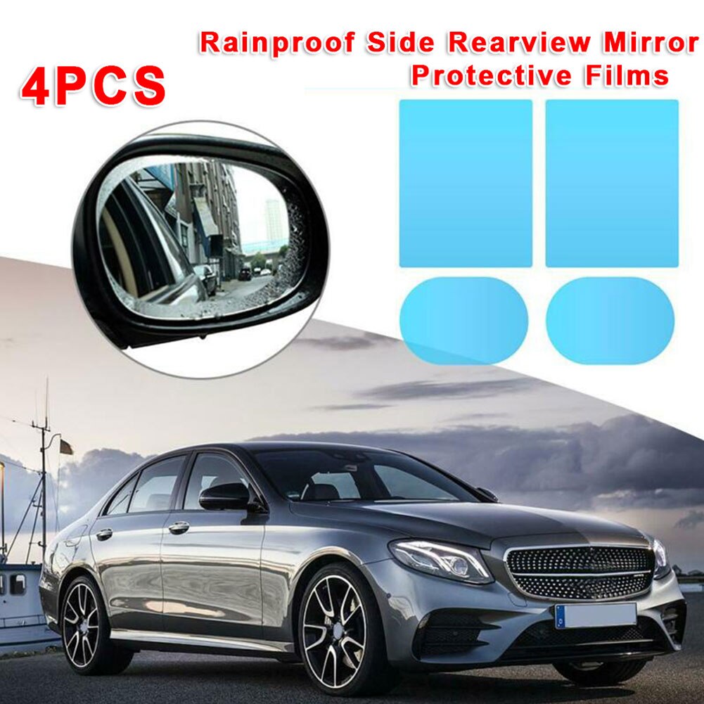4 stücke Auto Rückspiegel Seite Fenster Glas Anti-Nebel-Film Regen Schutz Langlebig Und Praktische Haustier und Nano beschichtung Material