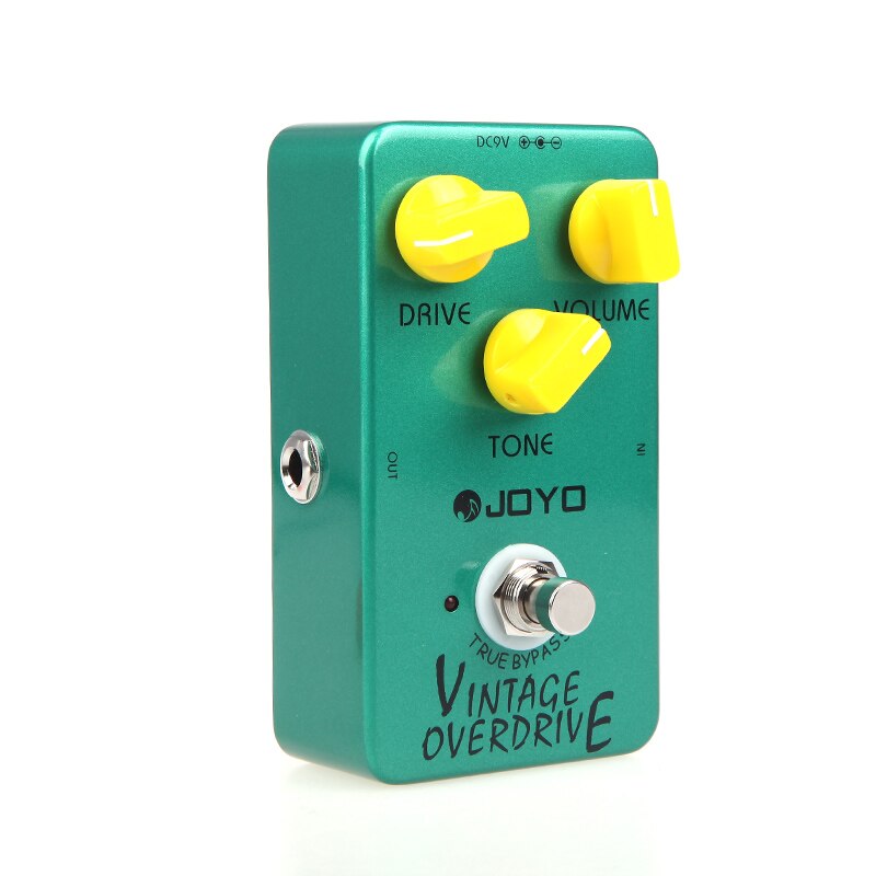 Joyo JF-01 guitarra efecto Pedal Vintage Overdrive guitarra eléctrica Pedal verdadero Bypass bajo ruido Pedal guitarra partes Accesorios
