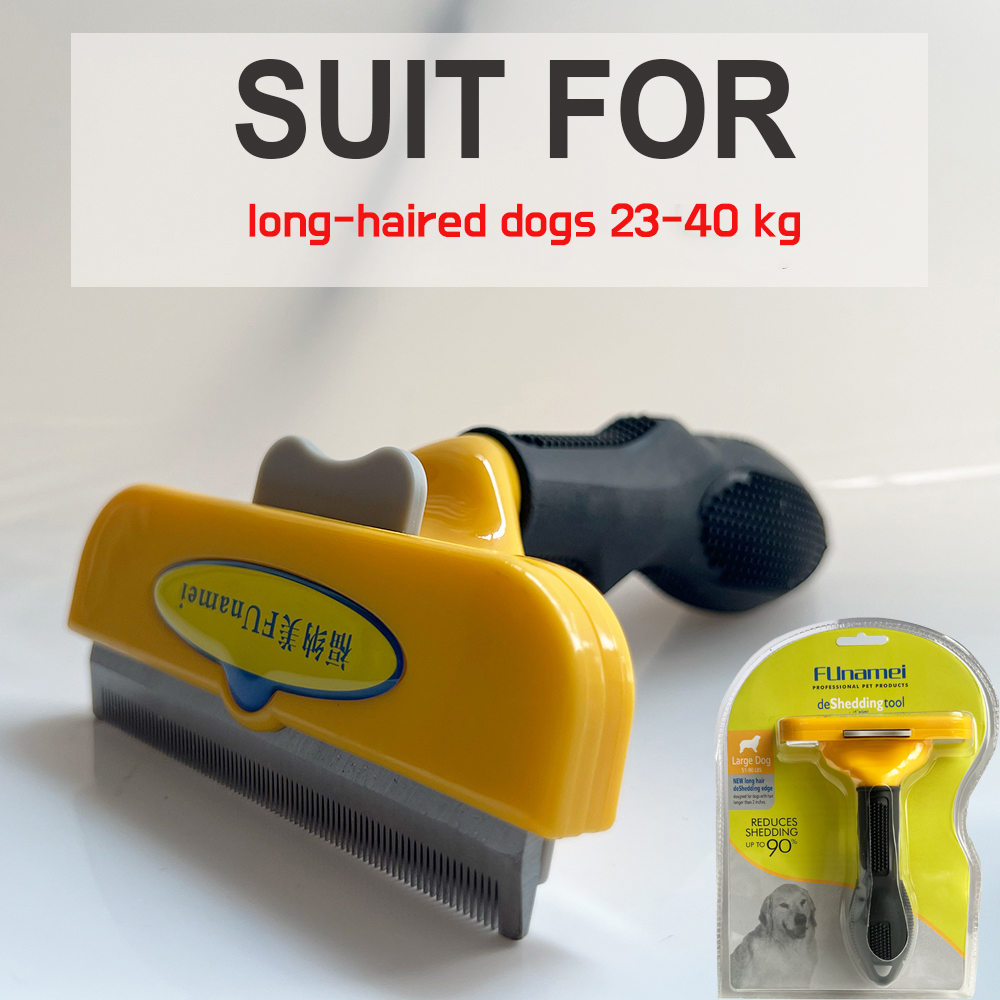 Pet Brush for Cats Dog Cat Comb Pet Hair Removal Brush Cat Grooming Comb Cat Hair Remover Cat Accessories Cat Hair Massage Combs: Yellow