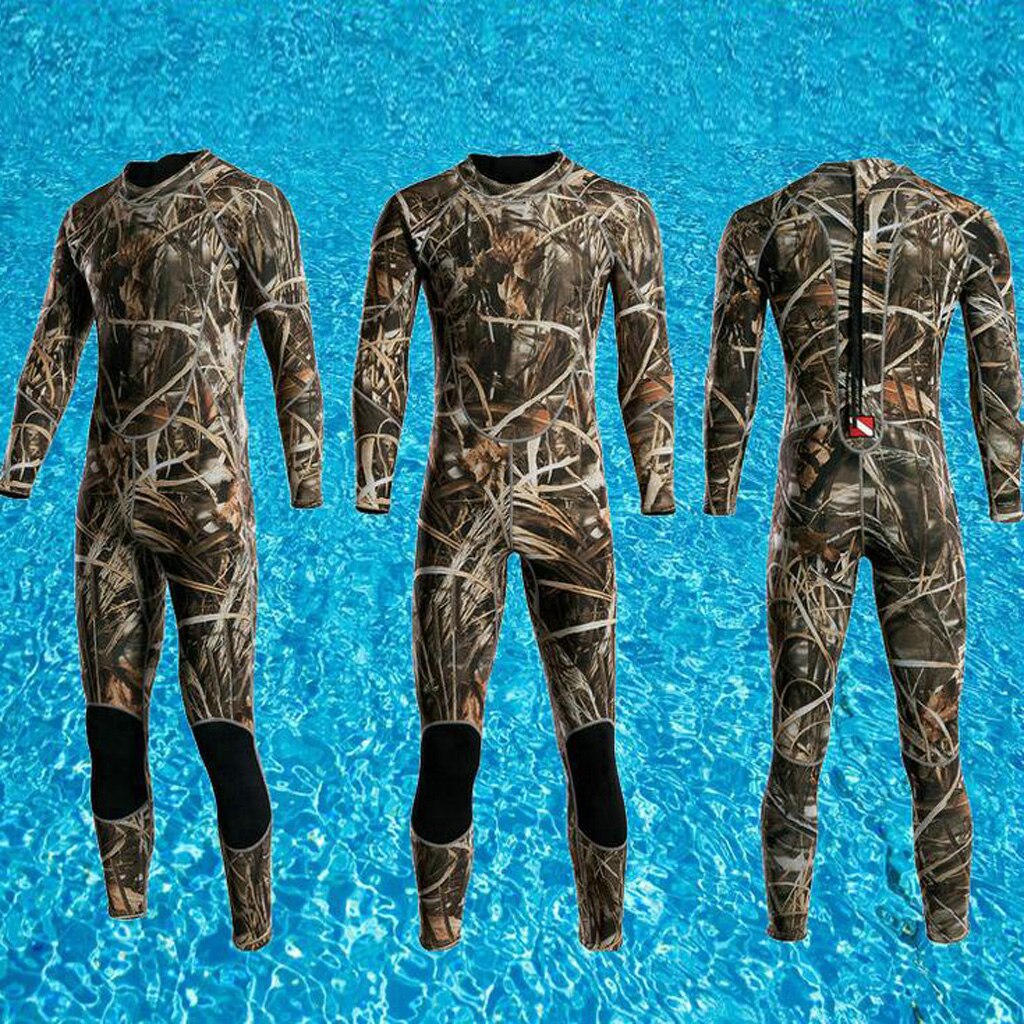 Mens Full Length Neoprene Wetsuit for Surfing Swimming Deep Diving Spearfishing and other Underwater Sports