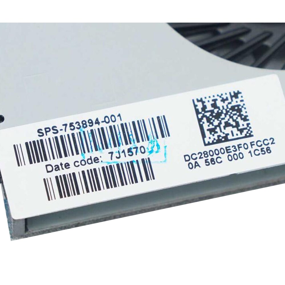 Original cpu køleventilator til hp hp pavilion 250 g3 246 g3 14-r 15-g 15-r 15-h 245 g3 753894-001 dc28000 e 3 f 0 dfs 470805 cl 0t-fg77
