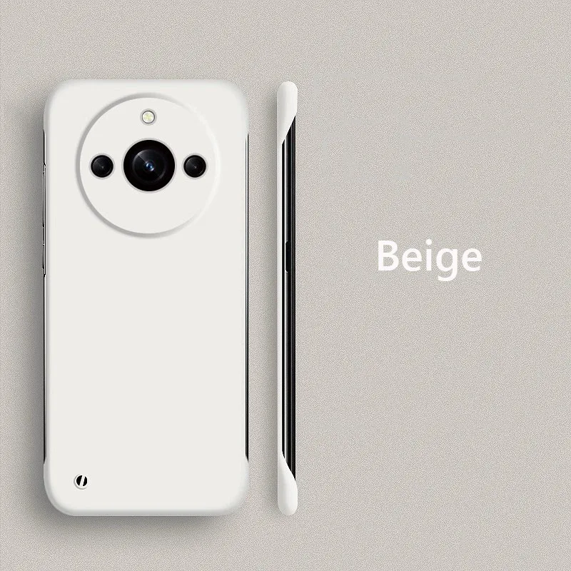 Custodia posteriore rigida opaca sottile senza cornice per PC per Realme 11 pro più Realme11 pro + più 5G antiurto Fundas Coque: alluminio / limone giallo