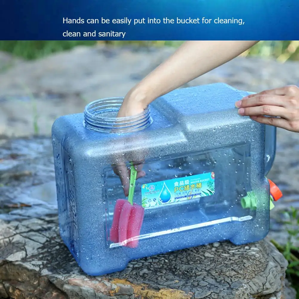 22l/20l/18l Grote Capaciteit Watercontainer Water Bus Drinkwater Opslag Emmer Met Handvat Voor Camping Reizen Drinken